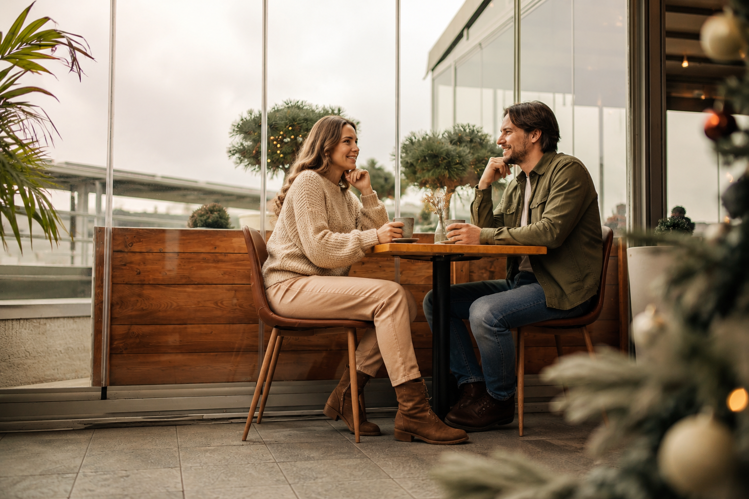 Paar beim ersten Date